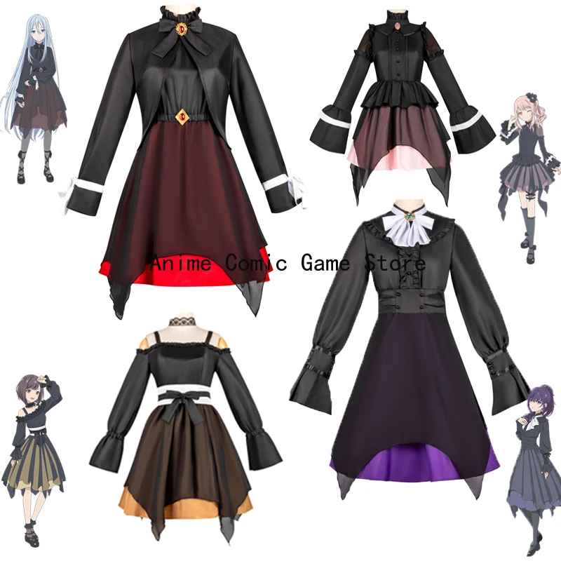 

In Stock Asahina Mafuyu Yoisaki Kanade Akiyama Mizuki Shinonome Ena Cosplay Pjsk Movie Dress Halloween Party Outfits for Women