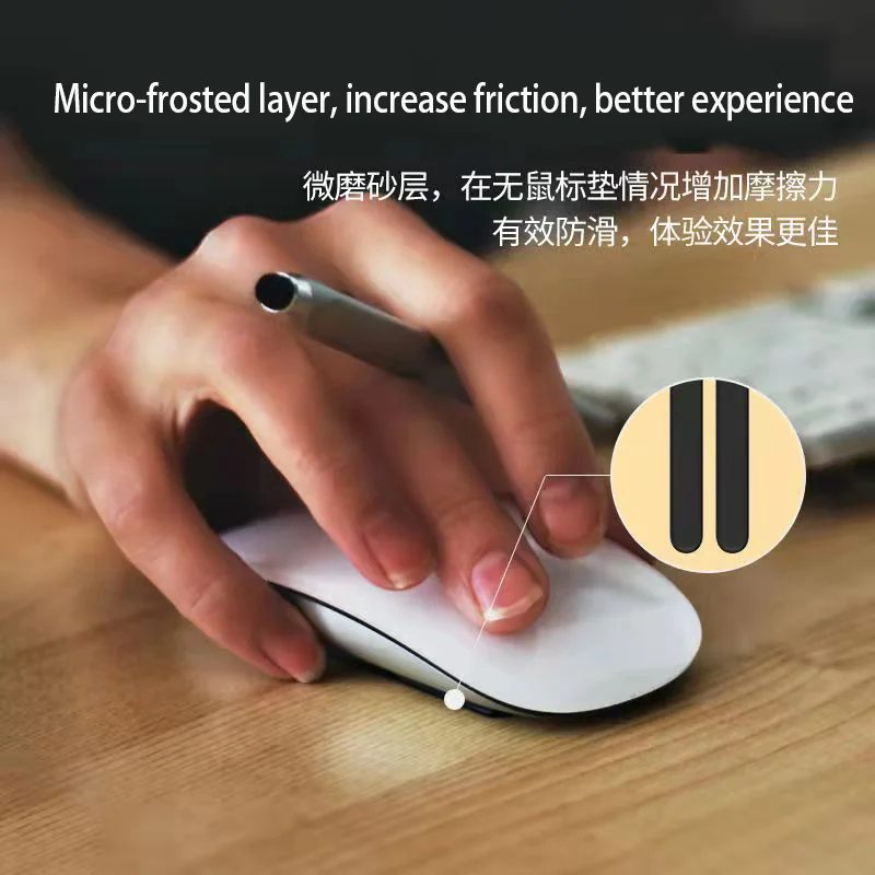Profesional Mouse Film Anti-selip Antigores Tikar Tikus Tepi Kaki Mouse Skate Penutup Pelindung Lengan untuk Apple Magic Mouse