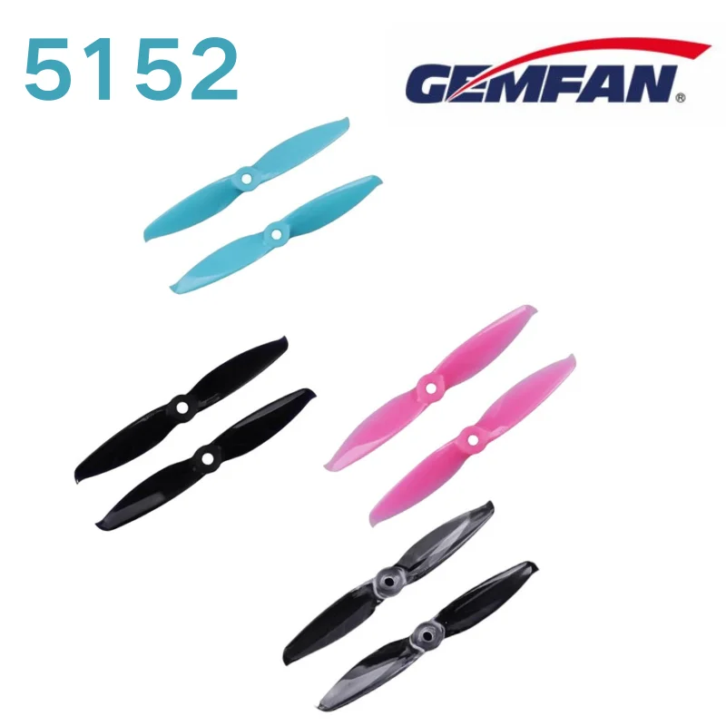 5152 Master Props 2 ใบพัดใบพัดสําหรับ Mini FPV Racing Multirotor Props RC Drones Quadcopter ความเร็วสูง Prop Gemfan 4 คู่/ล็อต