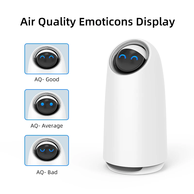 Home Appliance Emoticons Display PM2.5 Smart Touch Purifying Air Purifier