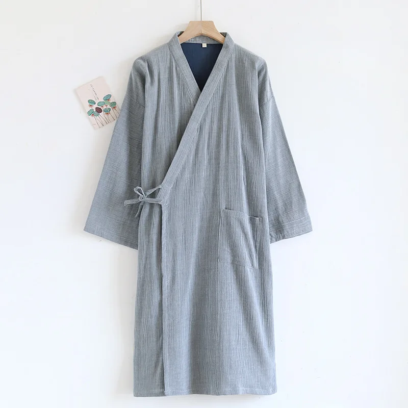 Koszule nocne Odzież męska Kimono Homewear Wiosna Jesień Lato Cienkie Wygodne Casual Fashion Oddychające Stylowe Luźne Duże