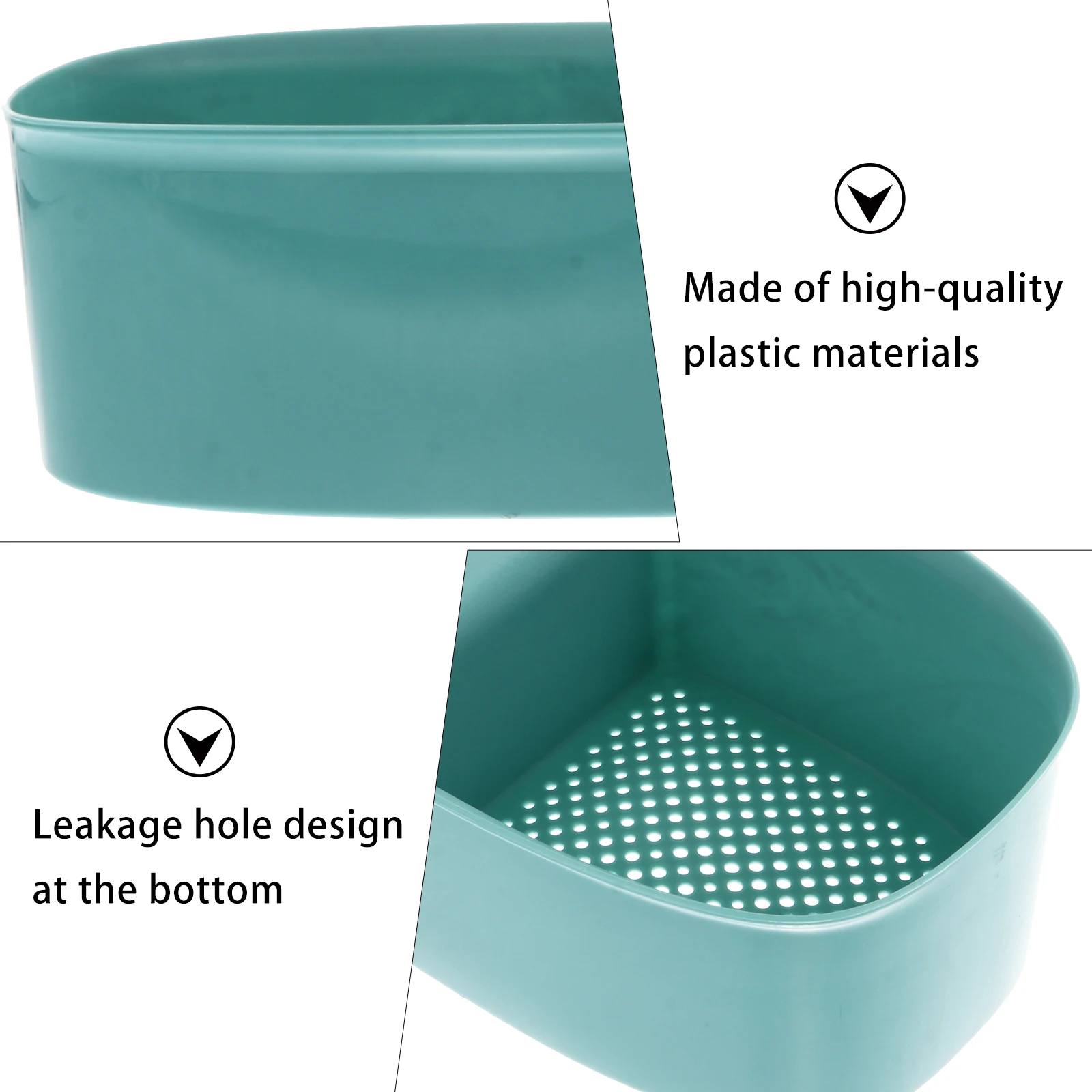 

2Pcs Durable Sink Drain Storage Baskets Kitchen Rack Fast Efficient Draining Dishcloth Fruit Vegetable Holder Sink Drain Basket