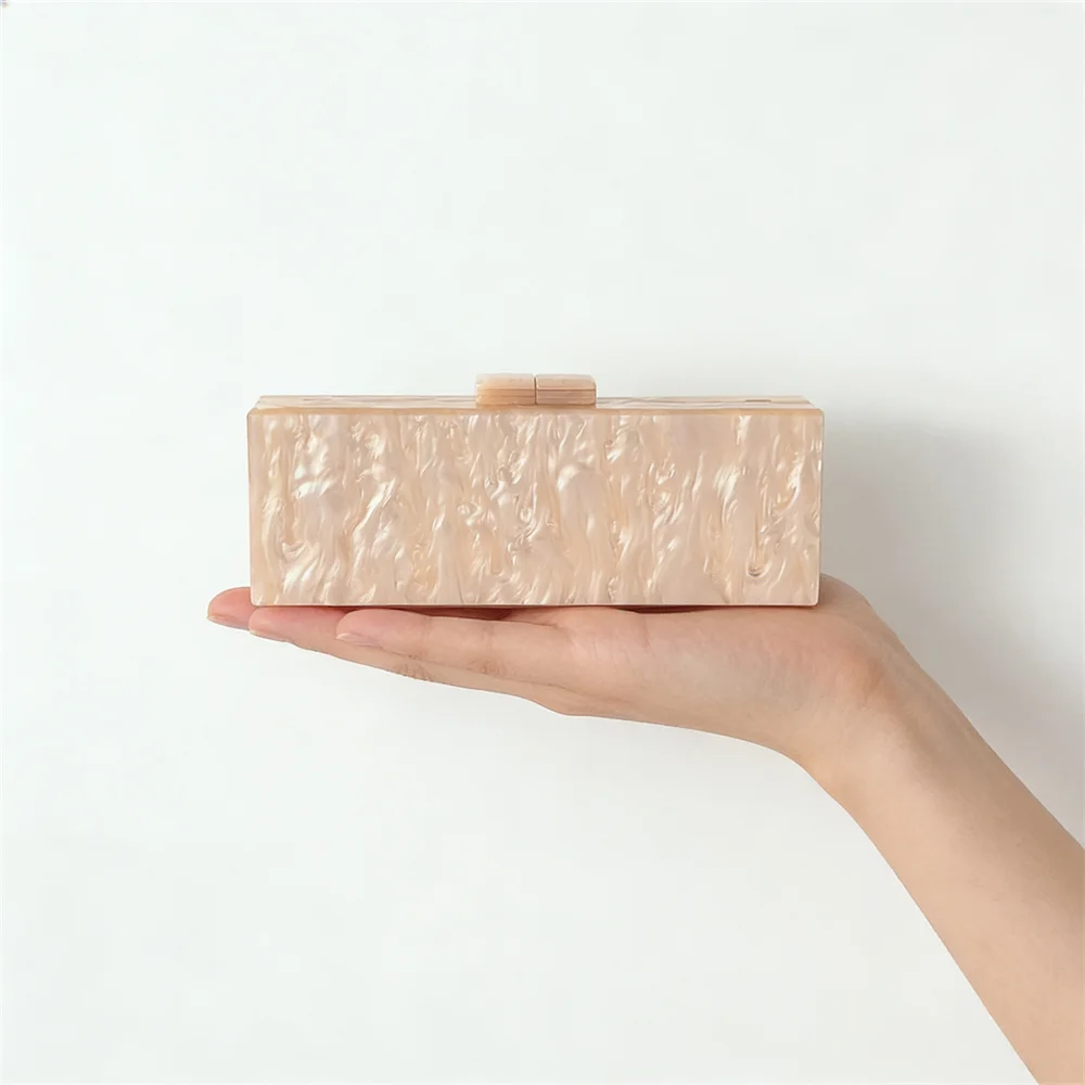 

Жемчужная акриловая вечерняя сумка-клатч цвета шампань с длинной цепочкой, на плечо, для свадеб и банкетов, женская сумочка