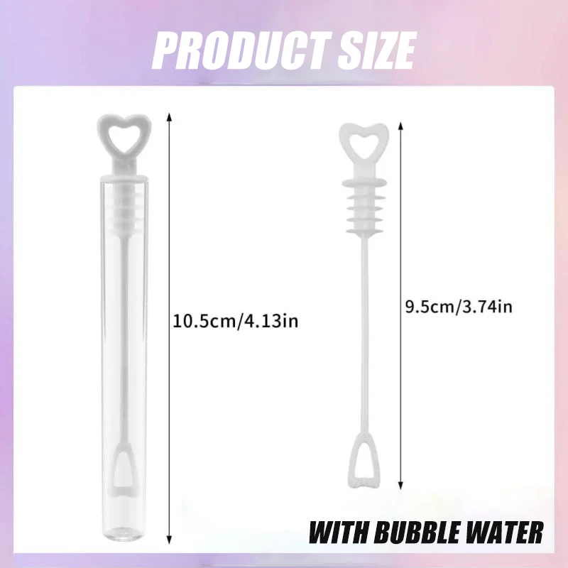 Jouet de soufflage de bulles pour enfants, Mini Compact et Portable d'été, petit Tube à essai de 10CM, bâton de bulle avec eau à bulles