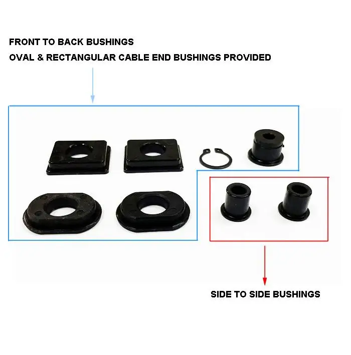 02A Transmission Cable End Solid Bushings Repair Set – Fits VW Golf MK3, Jetta MK3, Corrado
