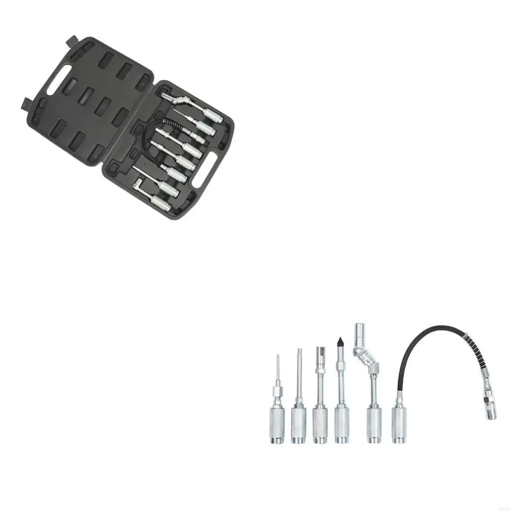 

Grease Guns Adapters Quick Release Lubrication Tool With Flexible Extension Hose