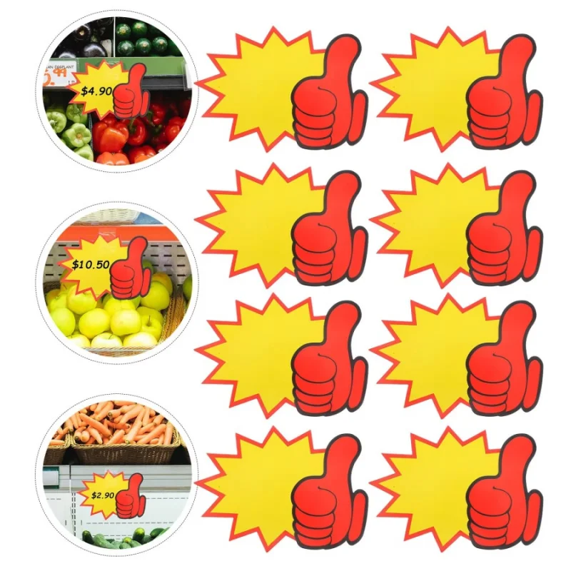 50pcsSpecial Price Price Stickers Mall Store Price Reduction Display Signs Supermarket Promotional Activities Vegetable Fruit Pr
