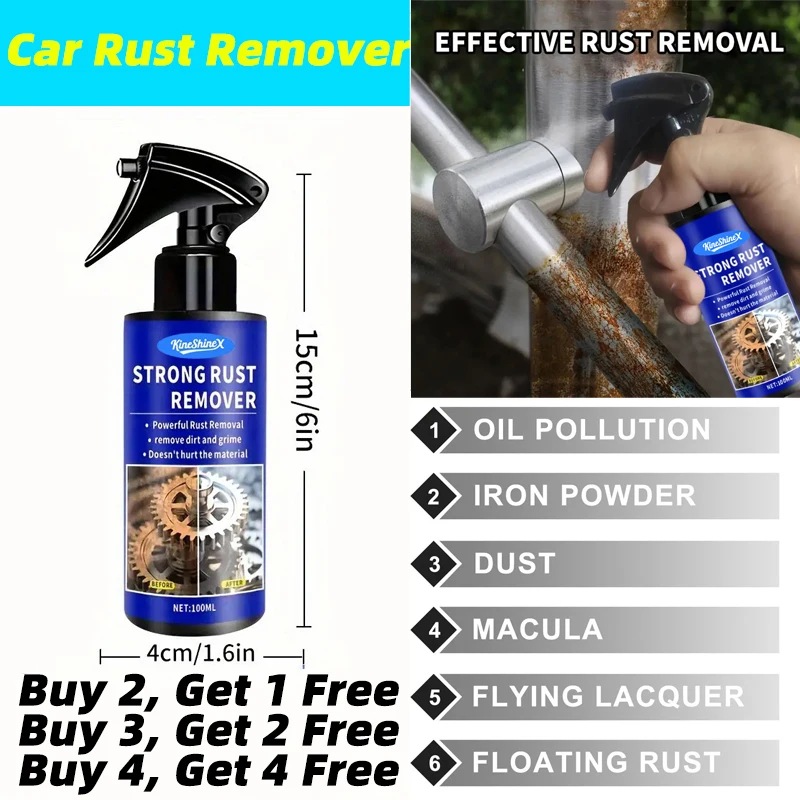 

Средство для удаления ржавчины автомобиля Выхлопная труба Удаление ржавчины и накипи Спрей для защиты ступицы колеса Очиститель металла и средство для удаления пятен от пыли с краски