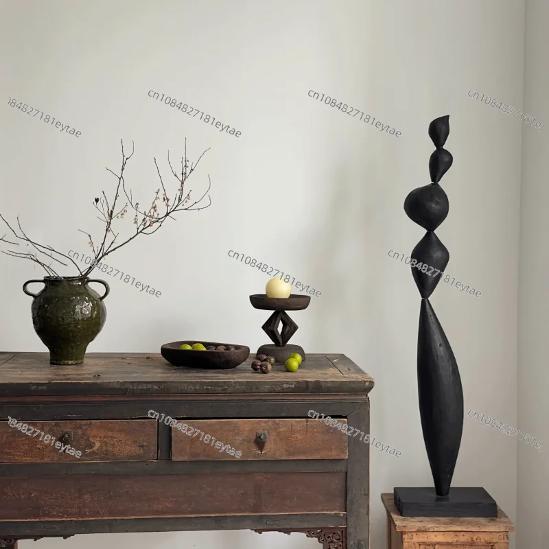 Fiberglass Reinforced Plastic Statues Modern Simple Large Floor-standing Living Room Statues Luxury Creative Entrance Hall Decor