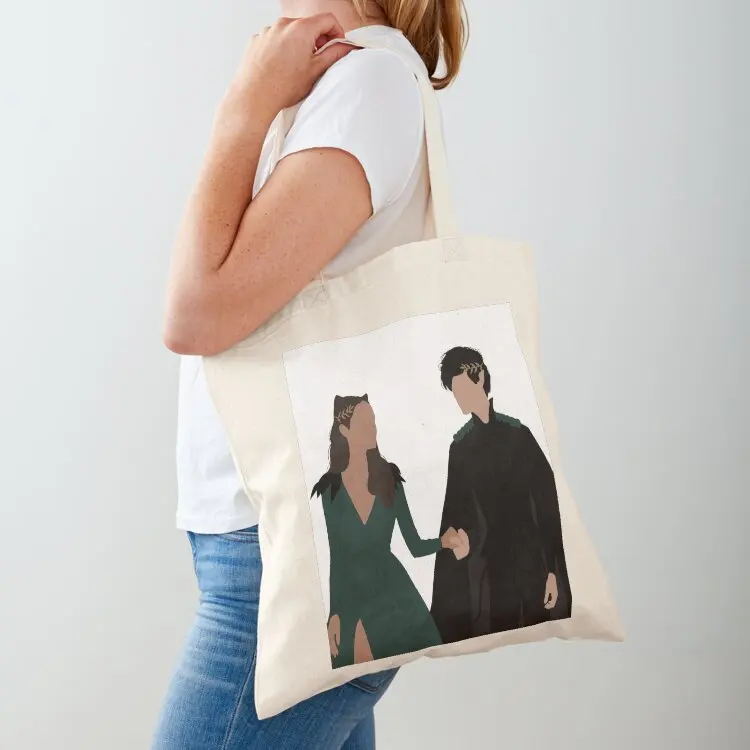 

Jude and Cardan from The Cruel Prince. Tote Bag canvas tote bag shopping bags foldable tote bag custom fabric
