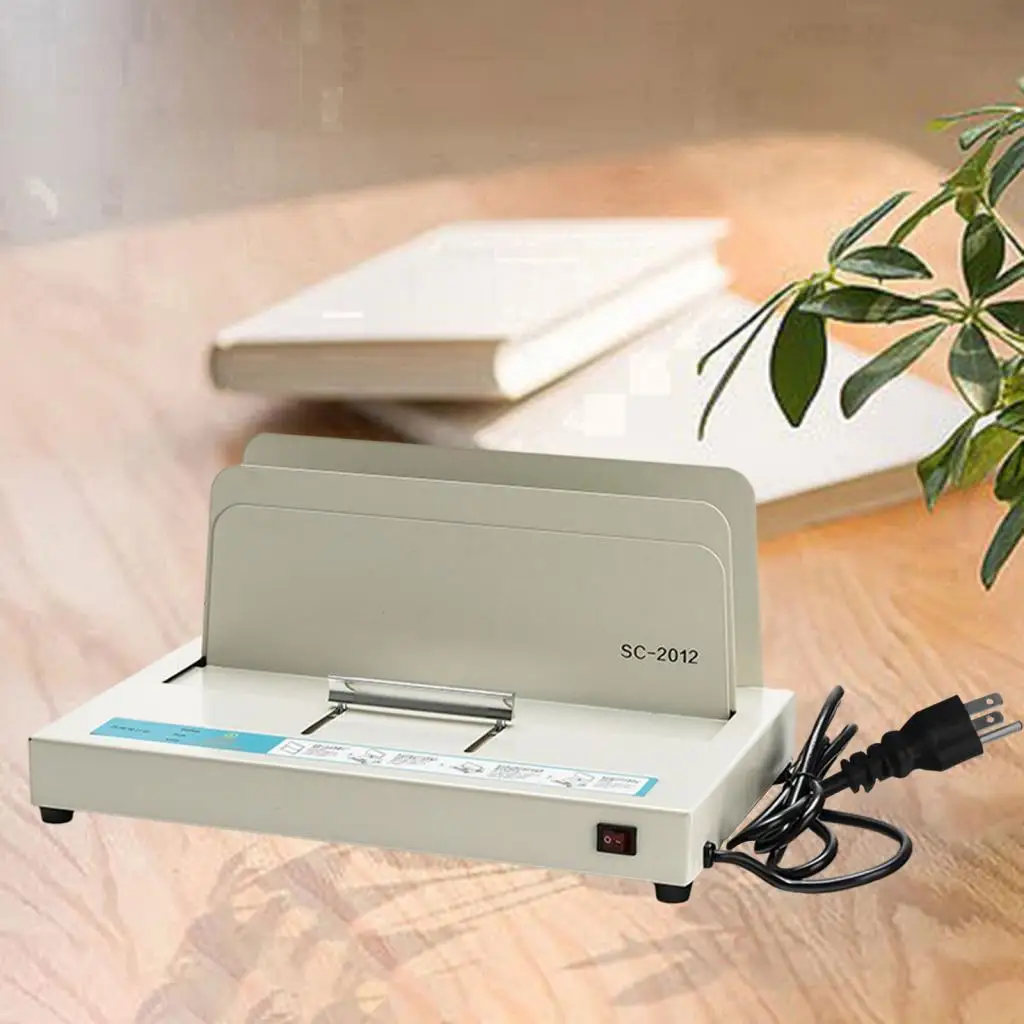 Binding Machine Thermal Binder US Adapter 110V 100W Electric Book Binder Heat Binder for Invoices Folders Envelopes Books