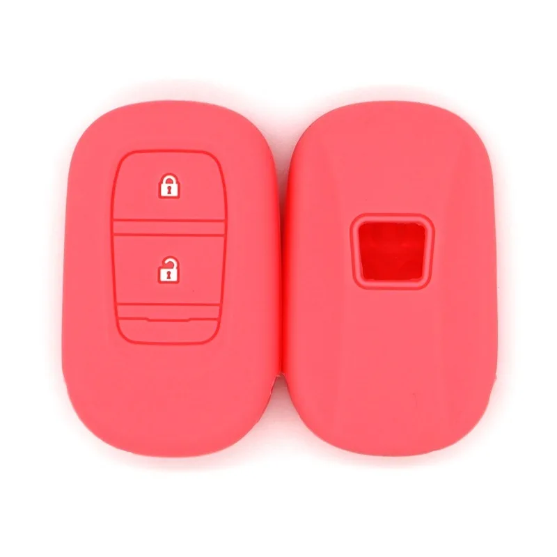 حافظة مفاتيح السيارة من السيليكون لـ 11th Gen Honda Civic/Accord/CR-V/C-HR/Jade -2-زر مفتاح ذكي مناسب، غطاء حماية ملحقات الديكور