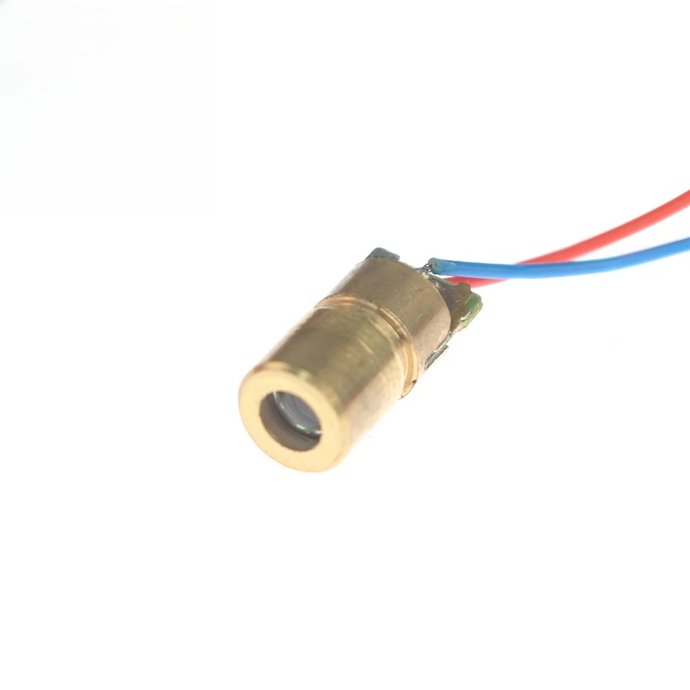 1-10pcs Laser Pointer Diode 650nm 5mW RED Dot Laser Diodes Module 5V Pointer Sight Copper Head Industrial Class