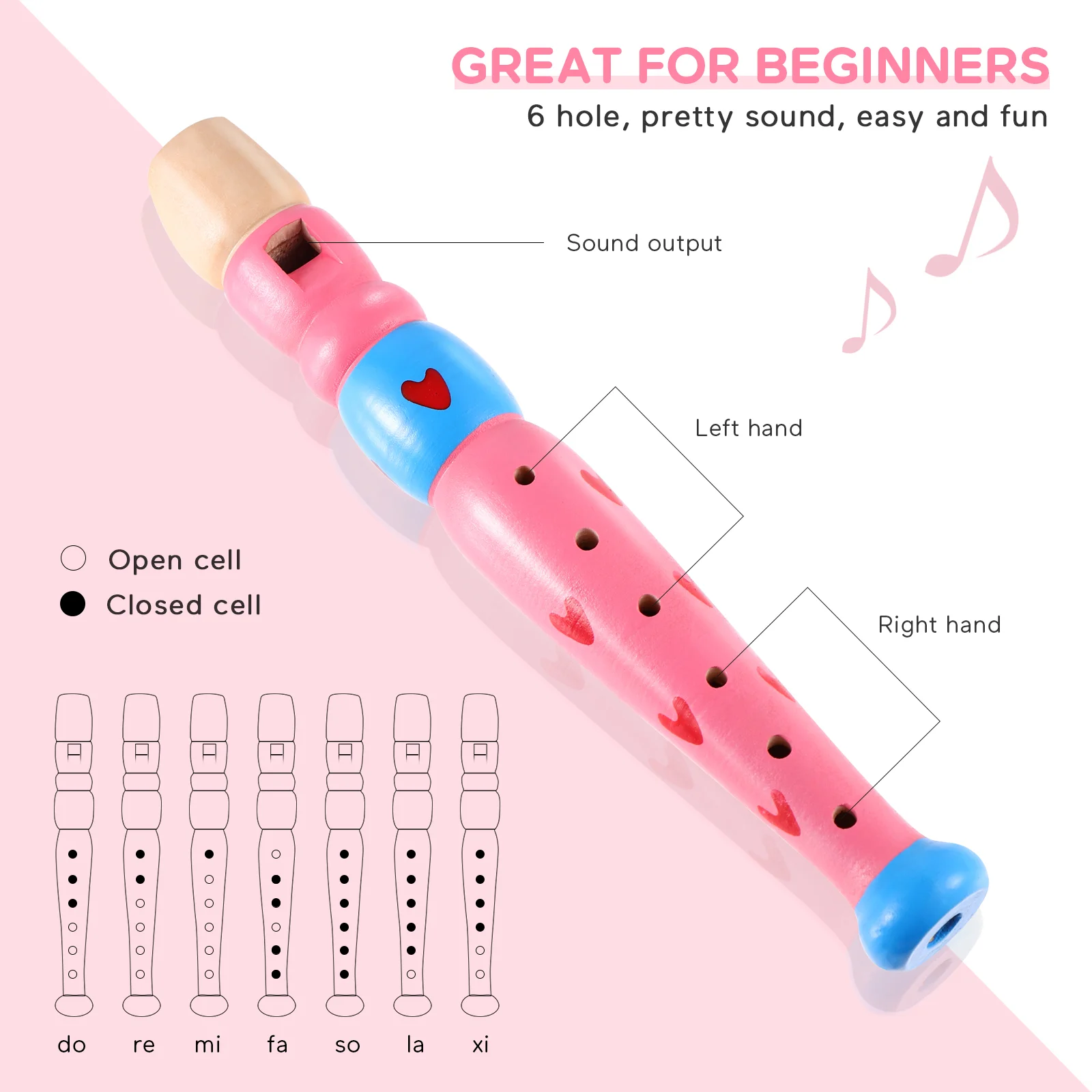 Kinder Flöte Audio Recorder Kinder Musikinstrumente Früherziehung Spielzeug Holz