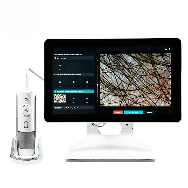 Health Detector Scalp Hair Analyzer Desktop AI Technology Professional Windows Beauty Salon Face