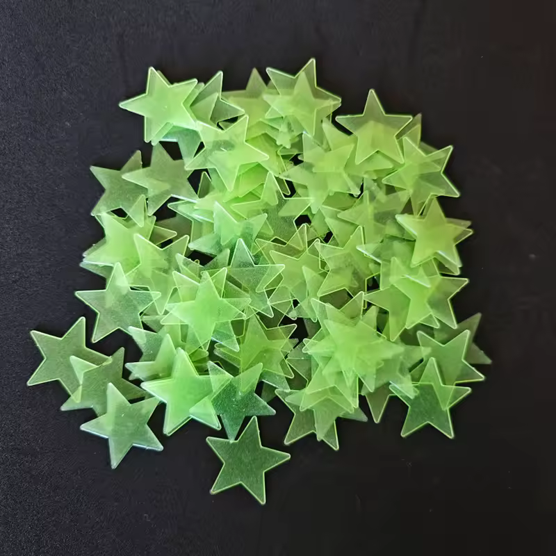 100Pcs/Set Stars Luminous Wall Stickers Glow In The Dark For Kids Baby Room Decoration Decals Colorful Star Home DIY Decor Mural - Image 7
