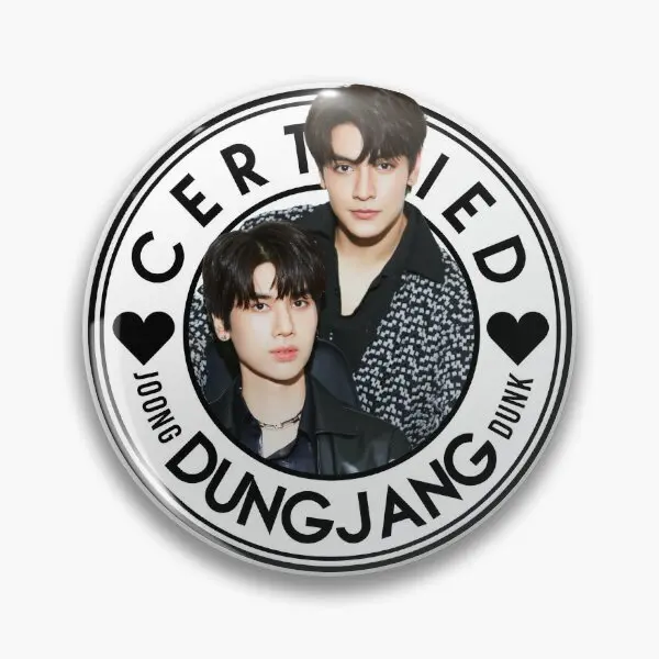 Certified Dungjang Joongdunk Joong Dunk  Soft Button Pin Decor Funny Collar Cartoon Women Jewelry Clothes Lapel Pin Metal Cute