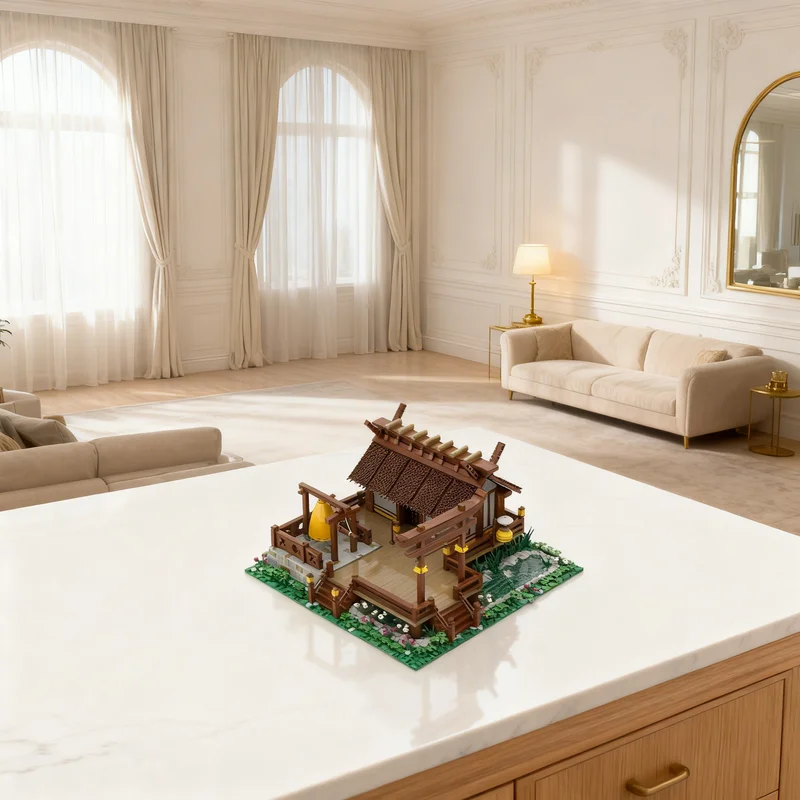 

4407pcs MOC Age Of Empires Monastery East Asian Games Model Building Blocks Toy Gift Creative Display Collectible Desk Premium