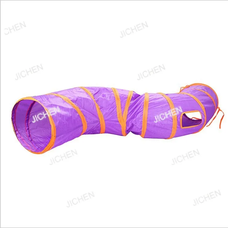 

JC 2/3/4/5 Hole Eco-Friendly Foldable Cat Tunnel Polyester Material Interactive Training Fun Cat