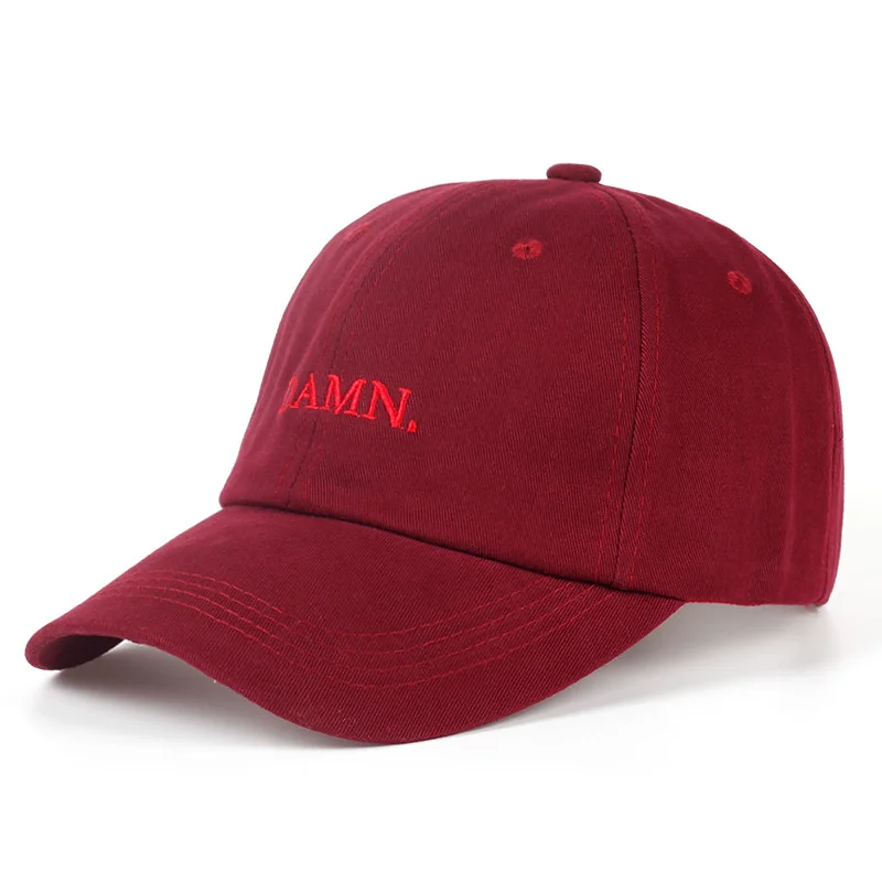 DAMN-Gorras de béisbol bordadas para hombres y mujeres, sombrero de papá, Hip Hop, cosido, Kendrick Lamar, rapero Sin estructura, Snapback, gorros