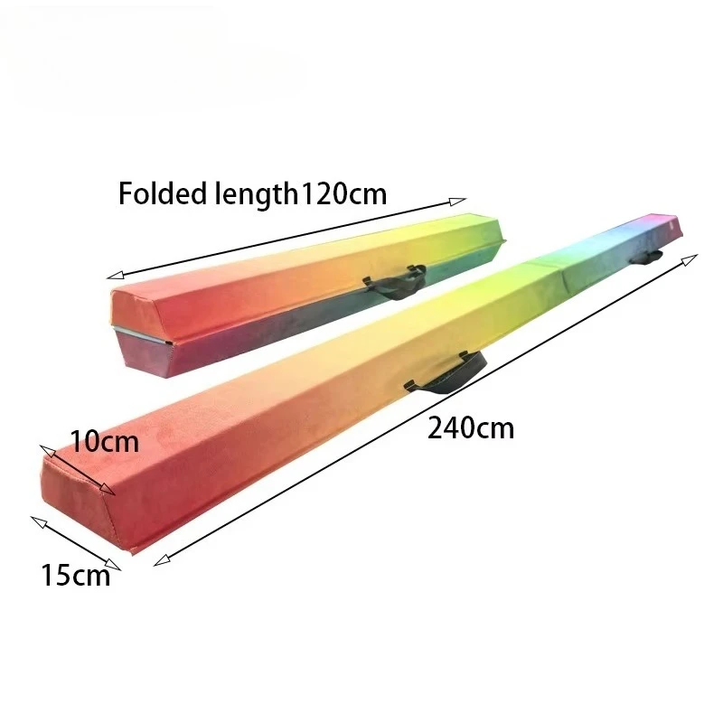 Children's Gymnastic Single Beam Bridge Folding Balance Beam Non Slip Surface Portable For Home Exercise New Arrival