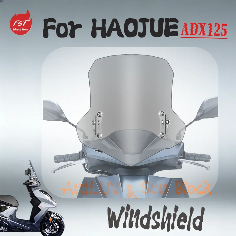 

Ветровое стекло для скутеров ForSYM CLBCU 125, FNX 150, JET LS, DNX 150, HD прозрачное, с защитой от УФ-излучения, ветра и дождя