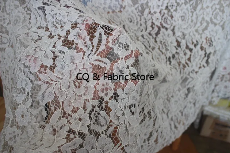 1 Yard Quality Heavy Flower embroidery Lace Fabric Florals Cord Lace Off White Couture Lace For Wedding dress, gowns, girl dress