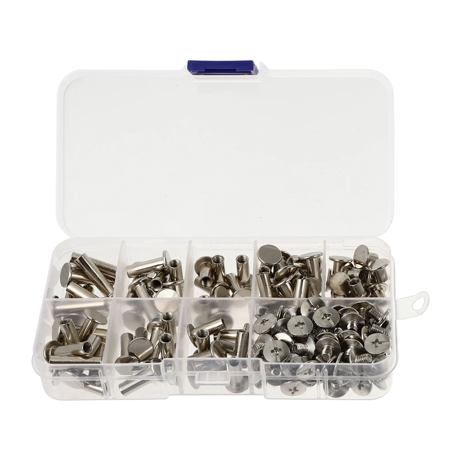 1 Box Stainless Steel Rivets Screw Posts For Book Photo Album Craft Binding Diy Scrapbook Locking Fasteners Metal Screw