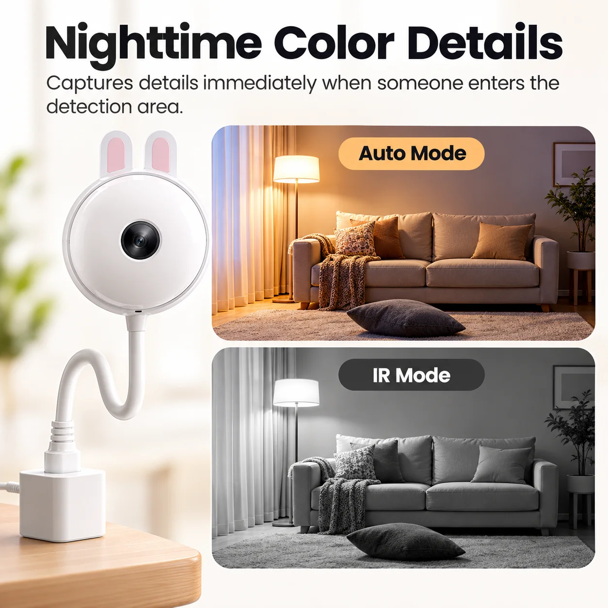 Mini cámara WiFi Tuya 2K, cáma - Home Security Flood Lights reseña y precio