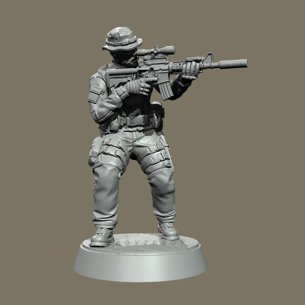 

The height of man 38mm50mm Resin Soldier model kits figure colorless and self-assembled （3D Printing ）TD-7343/3D