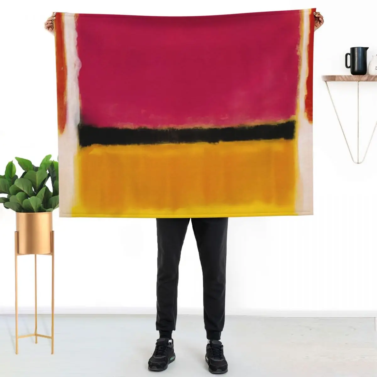 Mark Rothko - Violet, Black, Orange, Yellow on White and Red - 1949 Throw Blanket Decorative Sofas Kid'S Sofa Blankets