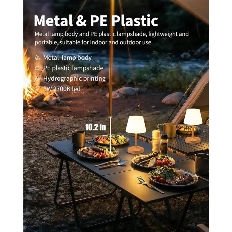 【articles-populaires】lampe-de-table-led-sans-fil-a-effet-bois-veilleuse-portable-rechargeable-a-intensite-reglable-par-toucher-petite-lampe-de-douche-etanche