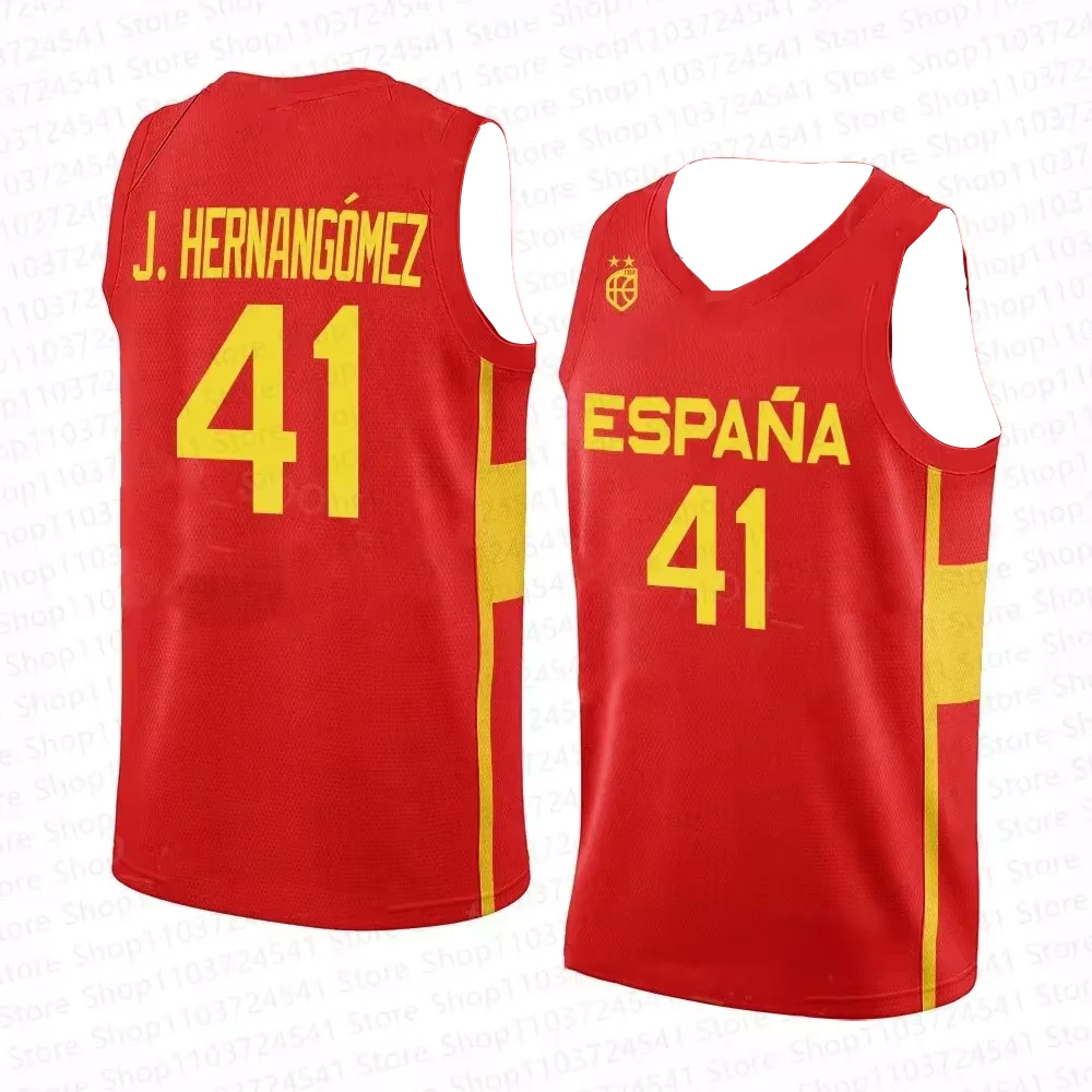 23/24 New arrivals Spanish basketball jerseys Spain Boy/Men basketball sports jersey vests Basketball jersey special set