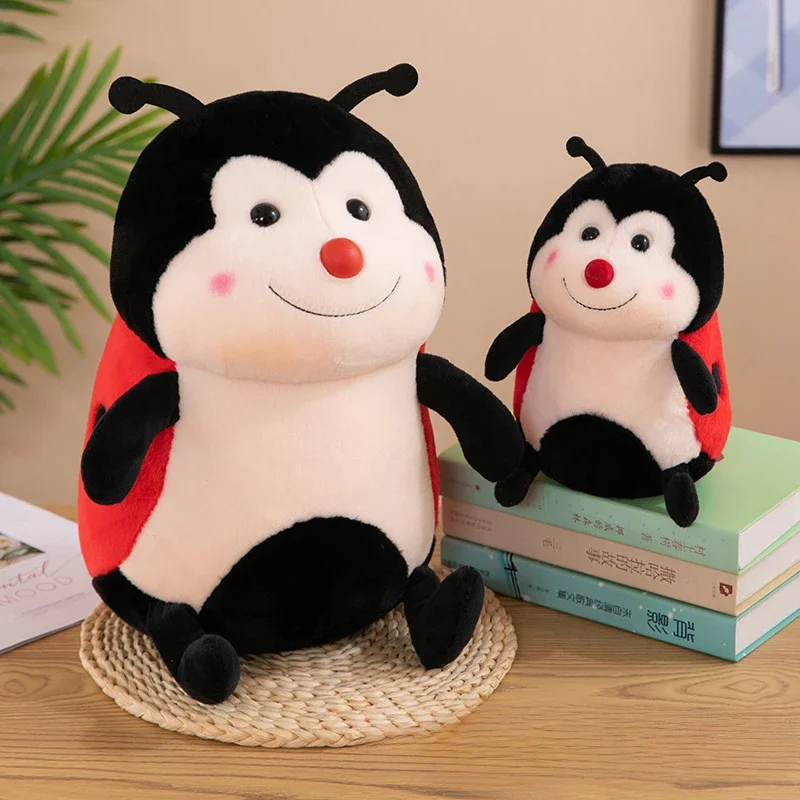 23/35/45cm Kawaii Creative Coccinella Septempunctata Soft Stuffed Plush Doll Toys Delicate Kawaii Home Decoration Birthday Gifts