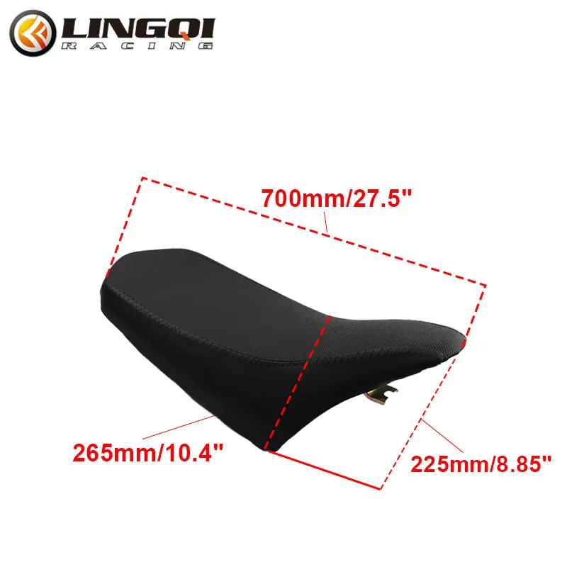 LINGQI RACING Foam Seat Cover Protector Black Rear Seats Cushion For 150cc-250cc Big Mars ATV Quad Buggy High Rebound Comfort