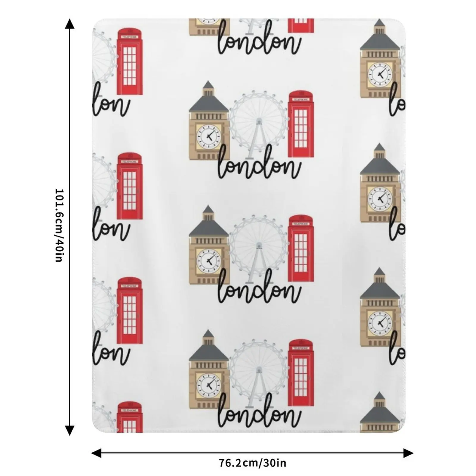 London Throw Blanket Soft Comfort Blanket for Reading Watching TV view 6