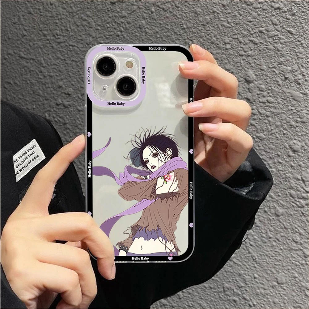 Cute Japanese Anime Nana Osaki Phone Case For iPhone 15 14 13 12 11 Pro Max XSMAX X XR 15Plus Luxury Clear Angel eyes Soft Cover