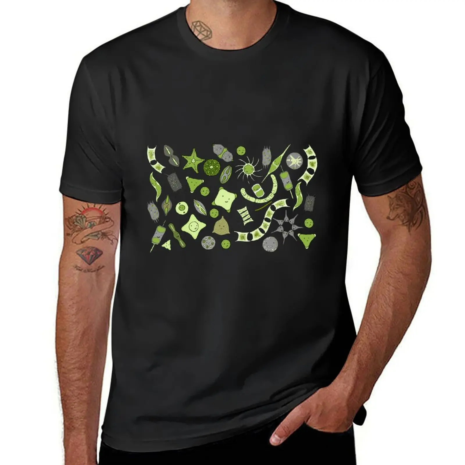 Wide for mugs etc: Yet more diatoms! T-Shirt for a boy sublime oversizeds mens big and tall t shirts