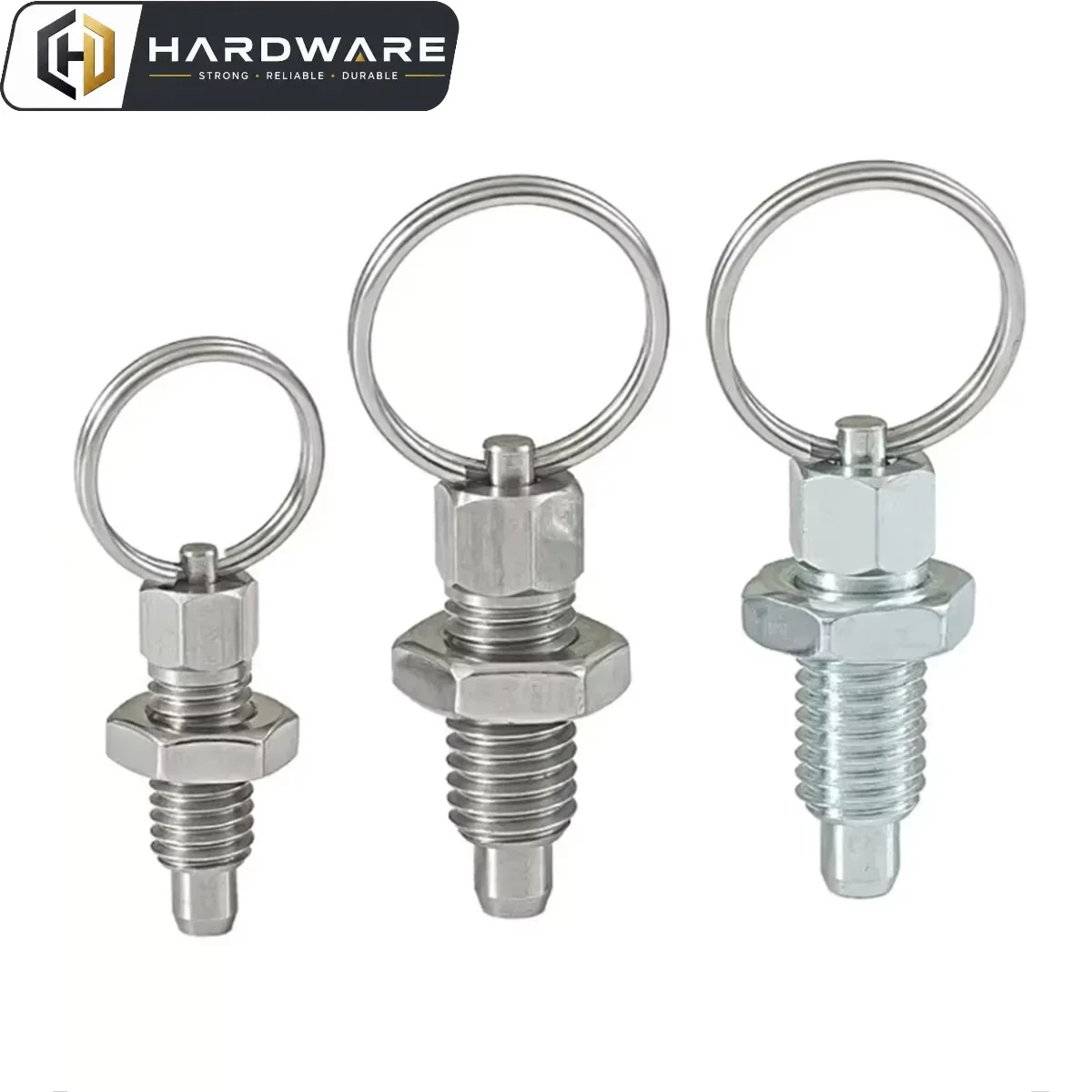 Pull Ring Knob Split Spring Positioning Lock Grip Screw Indexing Pin M6m8m10m12m16