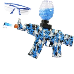 Kulka żelowa rozpryskiwania elektrycznego AK47 z 20000 koraliki wodne blasterowymi do fotografowania zajęcia na świeżym powietrzu gra zespołowa zabawkowe prezenty dla nastolatków