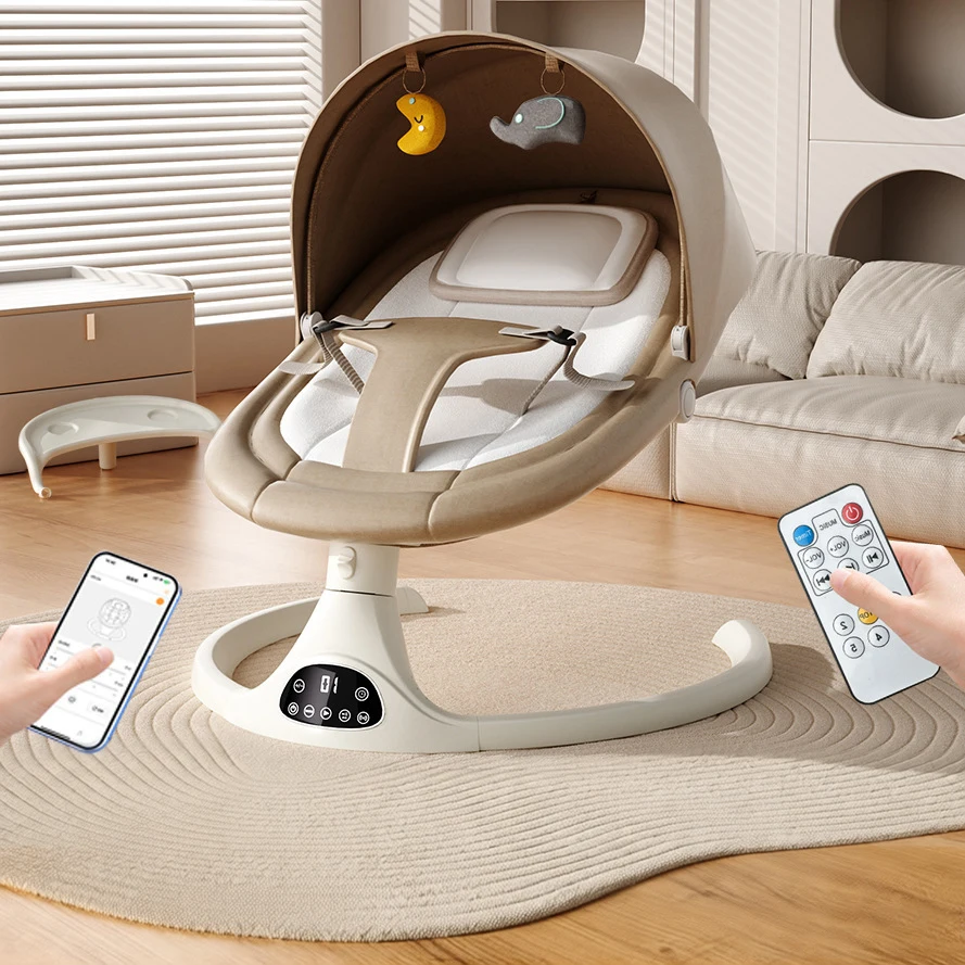 Baby Swing Wholesale Electric Infants Baby Cradle Toddler Rocking Chair Toys Cotton Bouncer Play Sleeping With Pendant