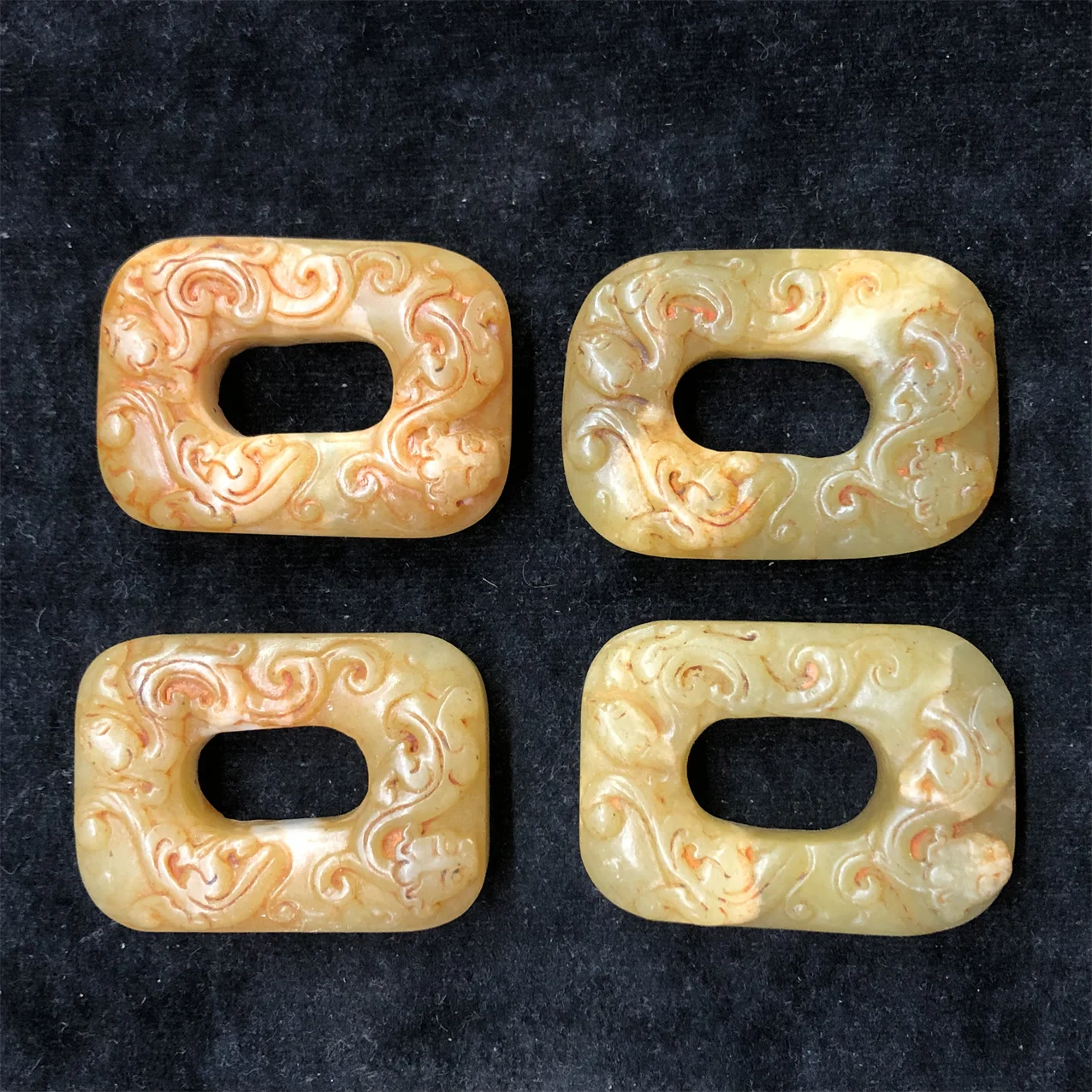 1pcs/lot Jewelries Natural ancient Xiuyu old objects antiques essence carvings Variety jade pendants collections waist wear