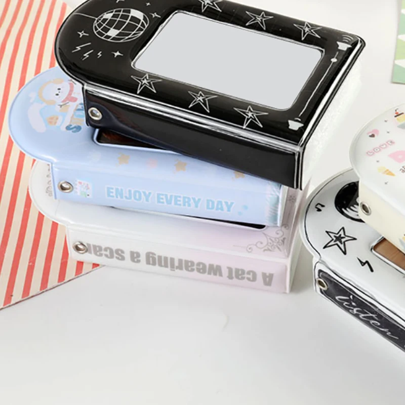 【F】Cute Photo Album 3 Inch Photo Card Holder Idol Card Binder Collection Book 32 Pocket Book Album Photocard Storage Case