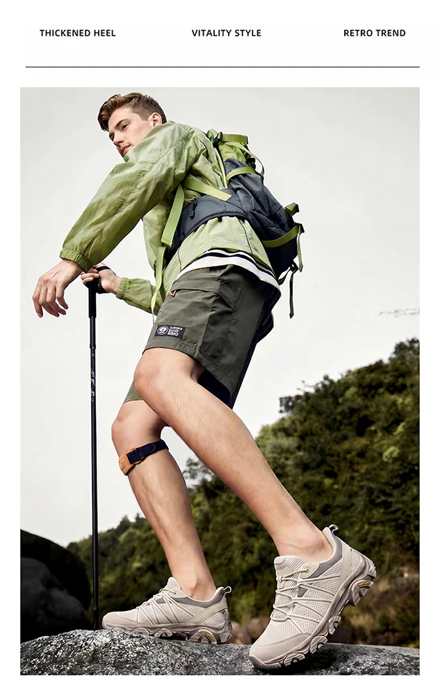 2026 Neue Große Größen Paar-Wanderschuhe Damen Herren Outdoor Freizeit-Sportschuhe Rutschfeste Atmungsaktive Trekking-Trail-Laufschuhe – Detail 3