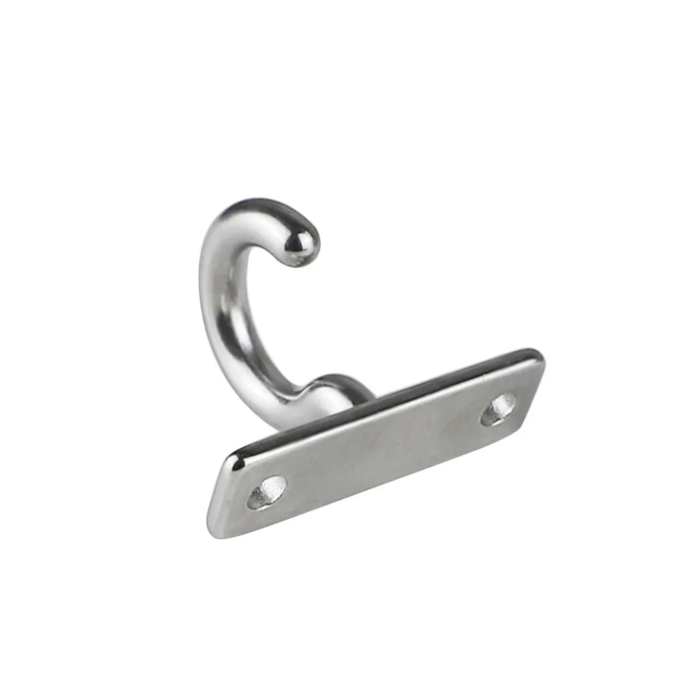 Heavy Duty Ceiling Hooks 304 Stainless Steel Top Mount Hooks for Hanging Clothes Pictures Lights Flat Question Mark Design view 4