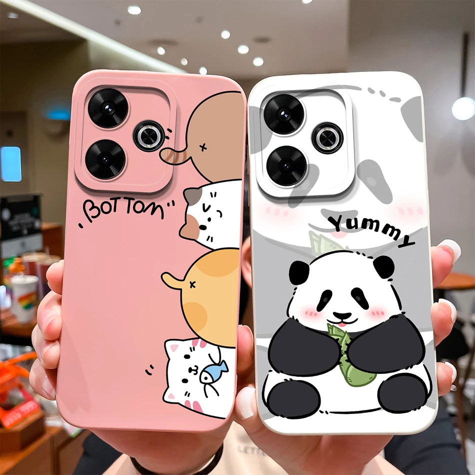 Multi Style Case For Redmi 13 4G 5G Back Cover For Xiaomi Redmi13 Funda Upgrade Full Protection Soft Liquid Silicone Phone Cover