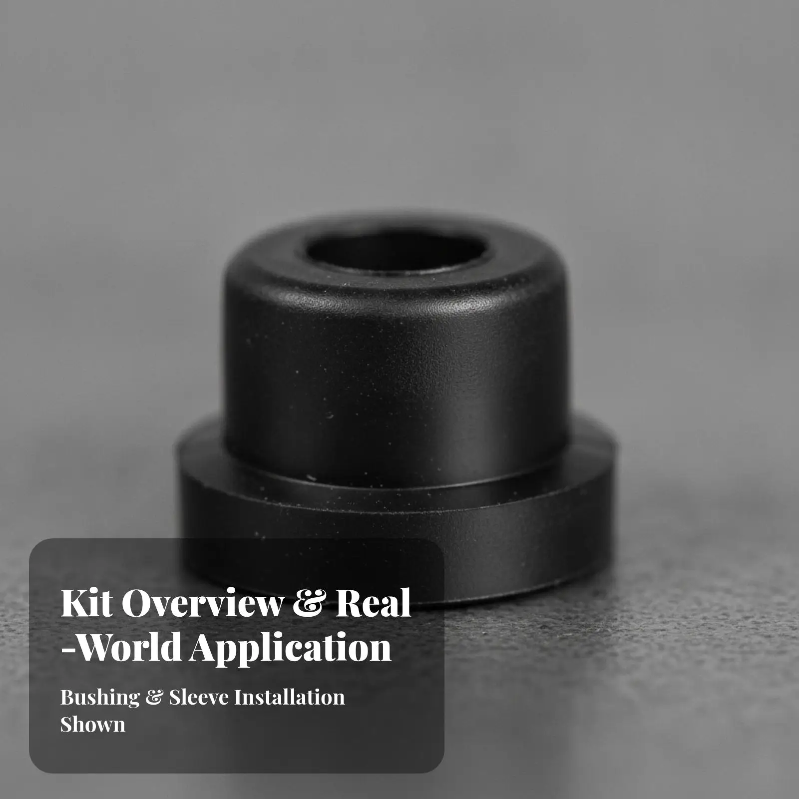 Front Chassis Bushing Set for Vehicle Mounting Points Absorb Vibration with Gold Metal Sleeves Six Piece Direct Fit