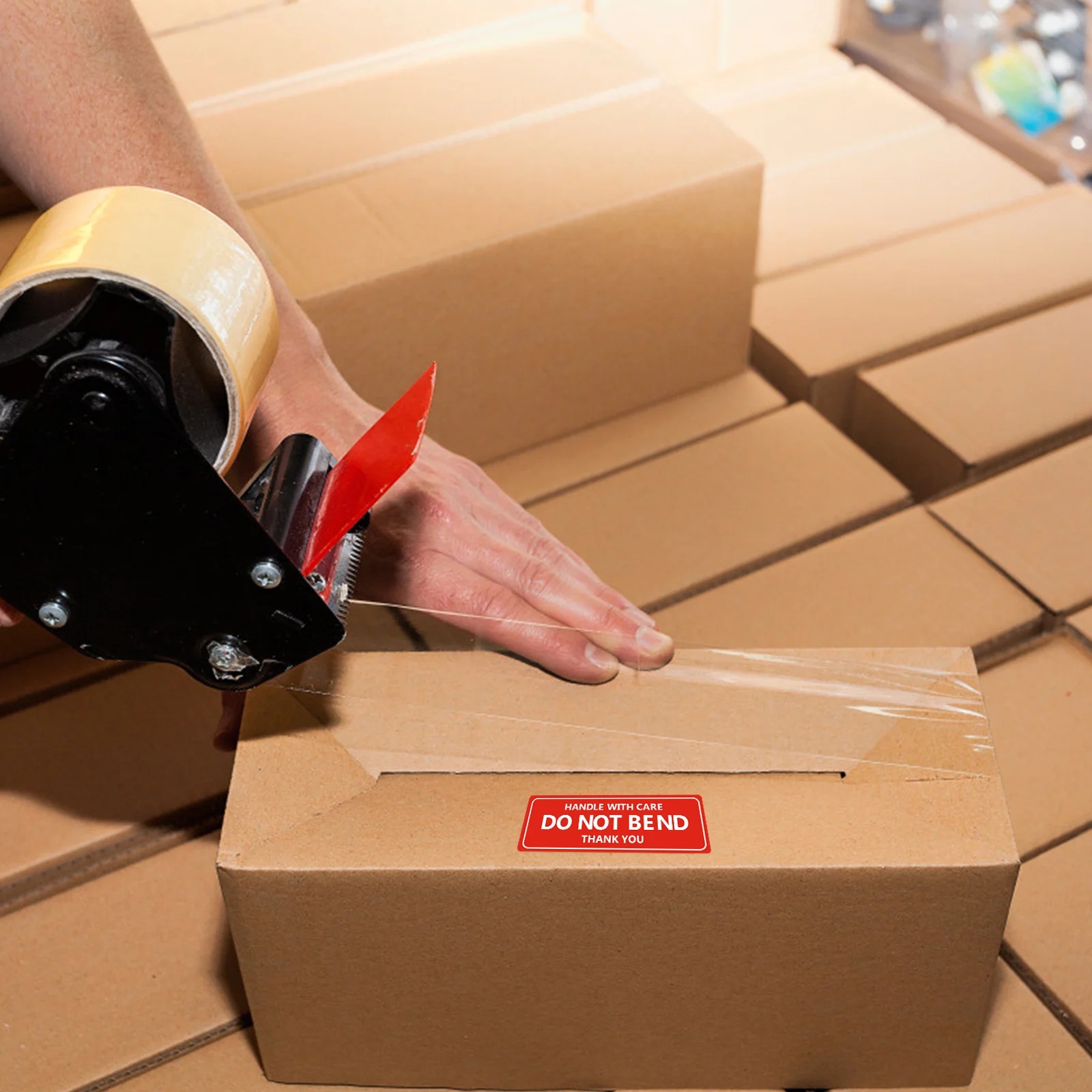 

Handle With Care Warning Label Stickers Red White Durable For Shipping Packing Cartons Drums Pallets Fragile Sticker