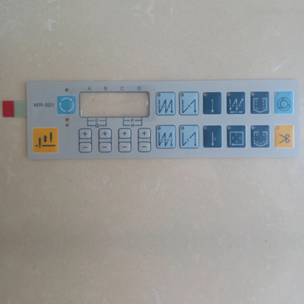 Operation panel sheet WR-501 For Zoje Joyee Singer Old Type Computer Lockstitch Sewing Machine,ZJ9701 Series,ZJ9800A-D3B Series