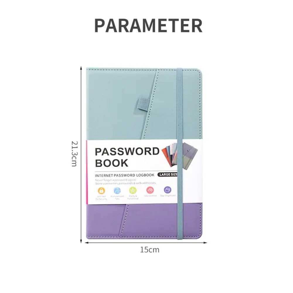 A5 Password Book with Alphabetical Tabs Password Keeper Book Website Address Internet Password Logbook Password Notebook